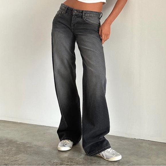 Motel Rocks Denim - Motel Rocks Low Rise Parallel Jeans